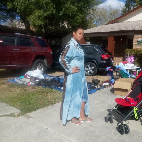 Custom made rodeo duster/ renaissance dress - Picture 2 of 3